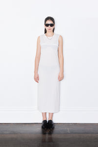 KNIT TANK DRESS 003 - WHITE