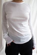 Load image into Gallery viewer, SOFT COTTON RAGLAN LONG SLEEVE 003 - WHITE
